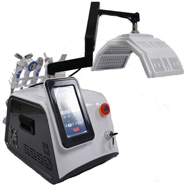 6 in 1 7 Farben LED-Licht PDT Therapie Schönheit Maschine Akne Behandlung Hautaufhellung Gesichtsverjüngung Anti Aging Faltenentfernung RF Facelifting Dermabrasion Peel