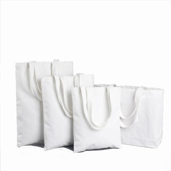 Сублимационные сумки для пакетов Blank Polyester Totes Canvas Mrecailtable Bacds 12 унций для крафта и украшения DIY