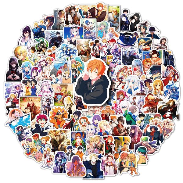 100pcs Mistor Skateboard Sticker Setes Youth Anime Series for Car Pad Pad Bicycle Motorcycle Helmet Guitar PS4 Phone Decal