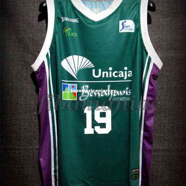 FIBA MINDAUGAS KUZMINSKAS #19 UNICAJA MALAGA ORUN JERSEY JERSEY YÜKSEK KALİTE DİĞER ERKEK YEŞ BOYULUK XS-6XL Dikişli Basketbol Formaları NCAA