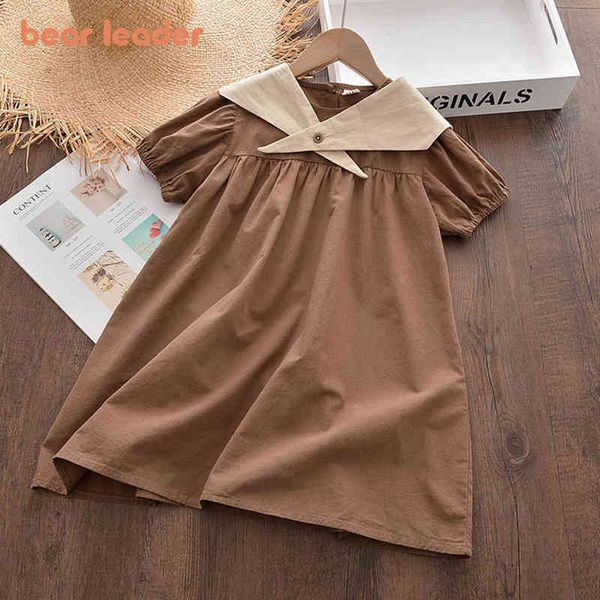 Bear Leader Nuova manica corta Costumi per bambini Bambini Abito estivo Abito estivo per bambini abiti in stile coreano per bambini abbigliamento casual y220819