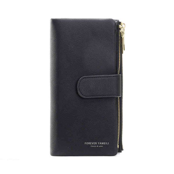 HBP Korean Mid Long Wallet Damenhandtasche Neue Brieftasche Multi Card Zipper Pu Handytasche 220817