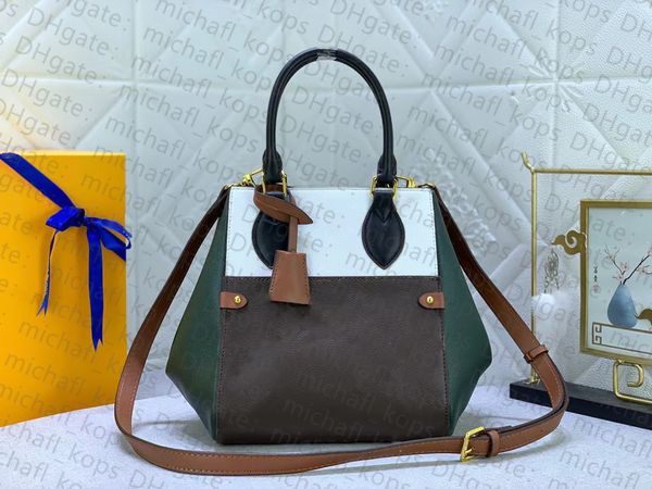 Moda Women Bag Designer grande volume de volume Tote Importar bolsa de ombro de pele de bezerro