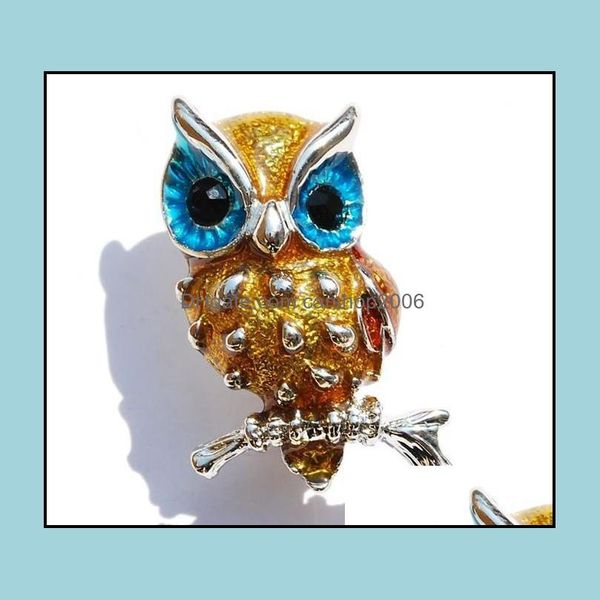 Pins Broschen Brosche Für Frauen Schmuck Retro Kunststoff Strass Kristall Emaille Eule Pins Geschenke Weihnachten Drop Lieferung 2 Carshop2006 Dhwl5