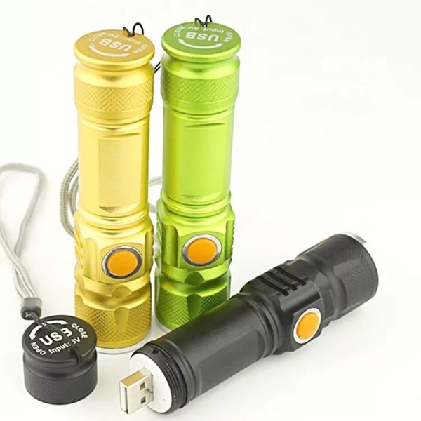 Torcia HLM di ricarica USB super luminosa per campeggio per campeggio per campeggio