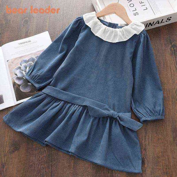 Bear Leader Girls Princess Dress Abiti per bambini Baby Girl Gown Abiti a maniche lunghe Abito da festa in velluto per la primavera Y220819