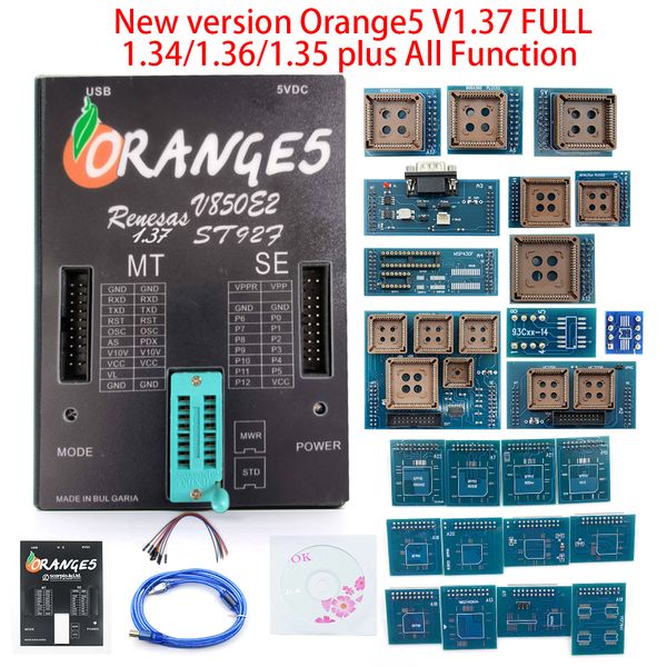 Dispositivo di programmazione professionale OEM Orange5 V1.37 con strumento a pacchetto completo Software di funzioni avanzate hardware arancione 5 Plus V 1.35