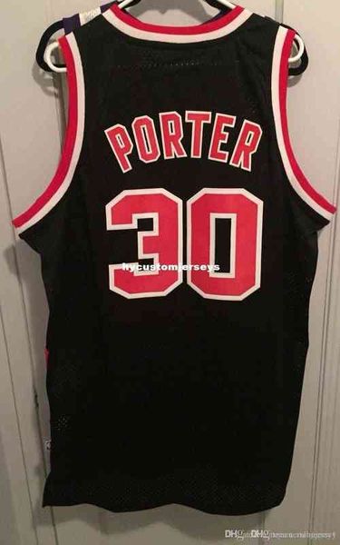 Дешевая оптовая торговля Terry Porter Jersey Men Nwt New Send #30 футболка с петлями баскетбольные майки NCAA NCAA