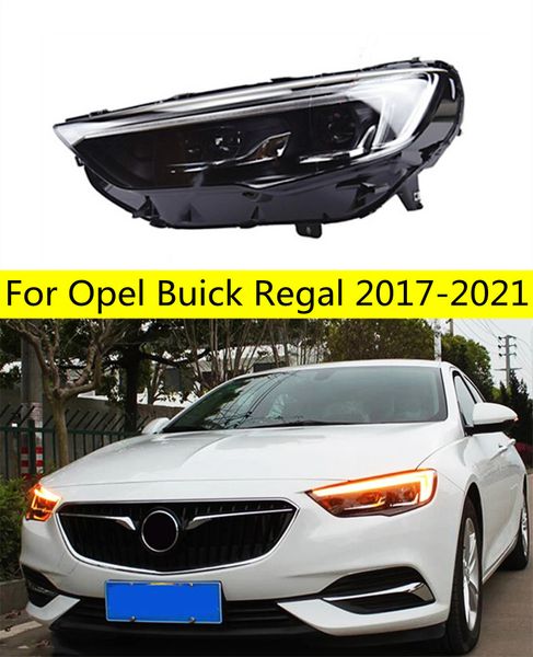Auto-Tuning-Scheinwerfer für Opel Buick 20 17–2021 Regal LED-Scheinwerfer, Fern- und Abblendlicht, vordere Lampe, Blinker