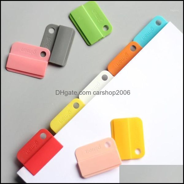 Закладка 6pcs/Set Rainbow Colore Index Index Tap Binder Dividers Paper Clips для ноутбука доставка 2021 Офисный школьный автобус Carshop2006 DHDLY