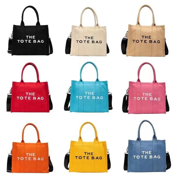 Bolsa de bolsa de moda Bolsas femininas Travel Beach Canvas Duffel Bags de ombro de grande capacidade Bolsa mensageira Fast Ship