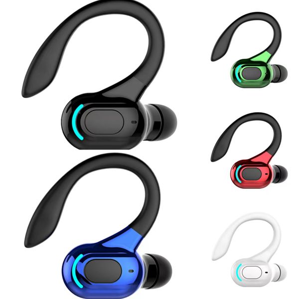 Gürültü Önleme Sporları Kablosuz Kulaklıklar İş Kulaklıkları Kulaklık Su Geçirmez Asılı Tek Kulak Kulaklıkları Bluetooth 5.2 Kulaklık