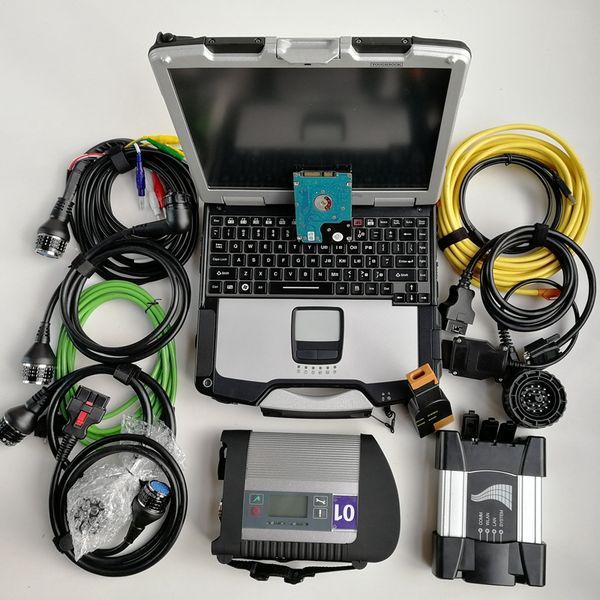 Автоматические инструменты для диагностики для BMW ICOM Next MB Star C4 SD Connect 4 Wi-Fi Compact и кабели 1 ТБ