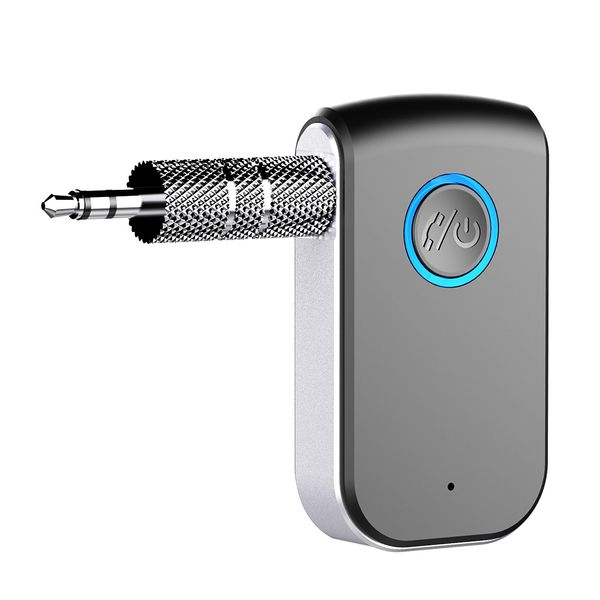 Bluetooth5.0-Autoadapter A16 Bluetooth-Empfänger AUX Tragbare drahtlose Audioadapter 3,5-mm-Aux mit Mikrofon