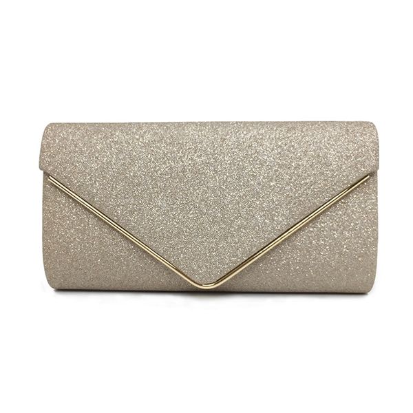 Moda Glitter Women Bag Envelope Clutch Luxury Shiny Wedding Rankes Bolsas de corrente ombro para meninas Bola 220819