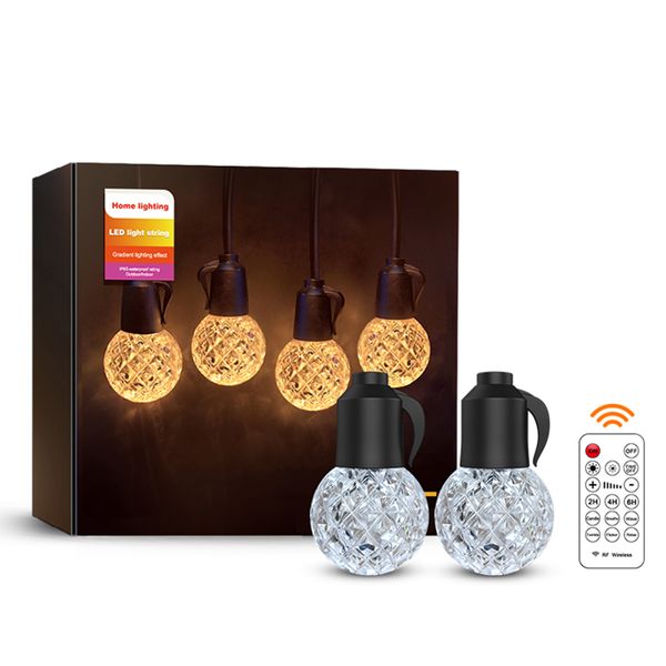 Alta qualidade G40 15M 20 Bulbo quente Cristal de cristal leve luz LED LED LED LUBRA DE NATAL DARELAÇÃO