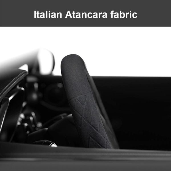 Coprivolante Coprivolante per E90 F01 F06 F10 F15 F16 F20 F21 F25 F26 F30 F32 F82 38 cm Volante in pelle scamosciata per autoSteeri