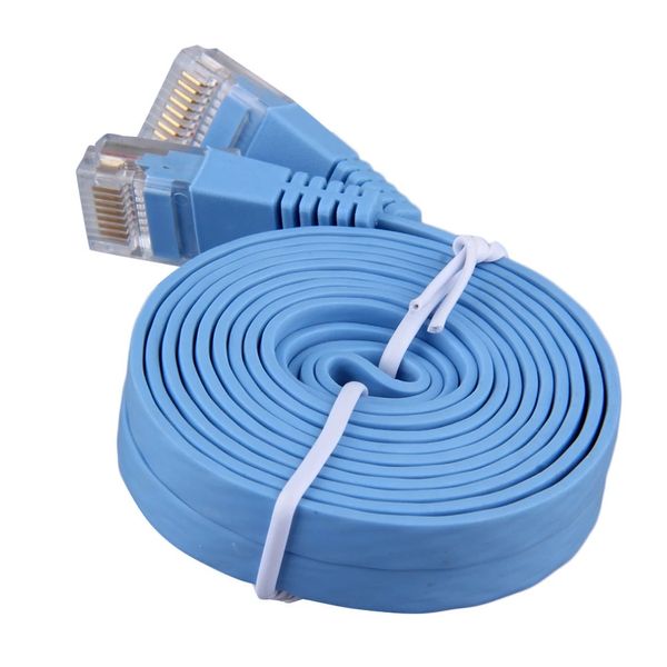 Hot CAT6 Cavo Ethernet Piatto RJ45 Cavo Lan Networking Ethernet Patch Cord per Computer Router Laptop 0.5M/1M/2M/3M/5M/8M Lunghezza