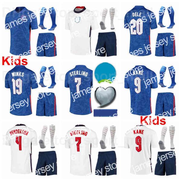 24 Kinder Harry Kane Jugend-Fußballtrikot Europa Cup Socken-Set STERLING RASHFORD SANCHO STONES WINKS MOUNT CHILWELL TRIPPIER Fußball-Kits