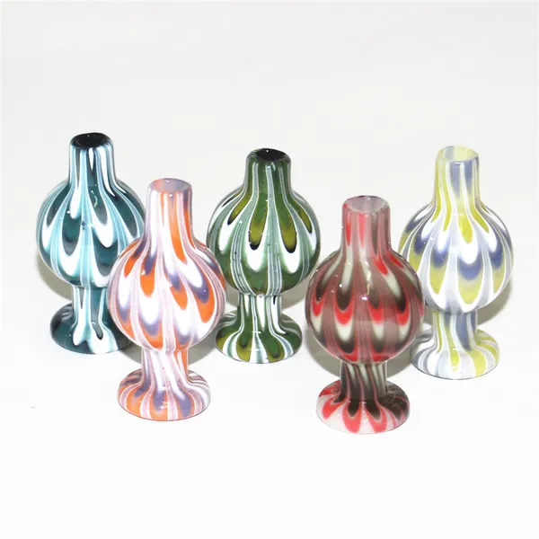 Rauchen bunte Kugel Glas Carb Cap Blase für Quarz Banger Nägel Glas Wasser Bongs Dab Rigs