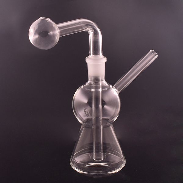 Protable Clear mini vetro staccabile Ash Catcher dab rig bong con downstem maschio da 14 mm bong per acqua in linea Perc narghilè