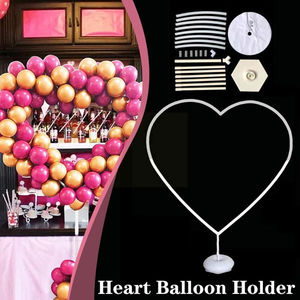 Partydekoration 160 cm DIY herzförmiger Ballonständer Bogensäule Baby Geburtstag Hochzeitsdusche Stützhalter J3b6Party