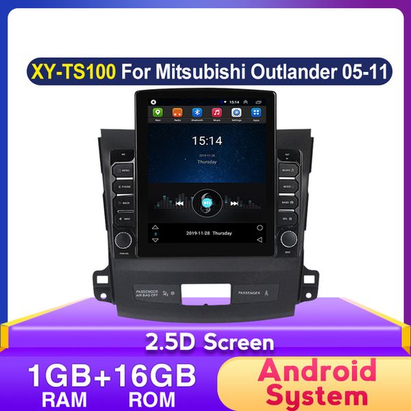 2006-2014 Mitsubishi Outlander için 9 inç Araba Video Stereo Android Radyo GPS Navigasyon Sistemi WiFi Destek OBD2 DVR