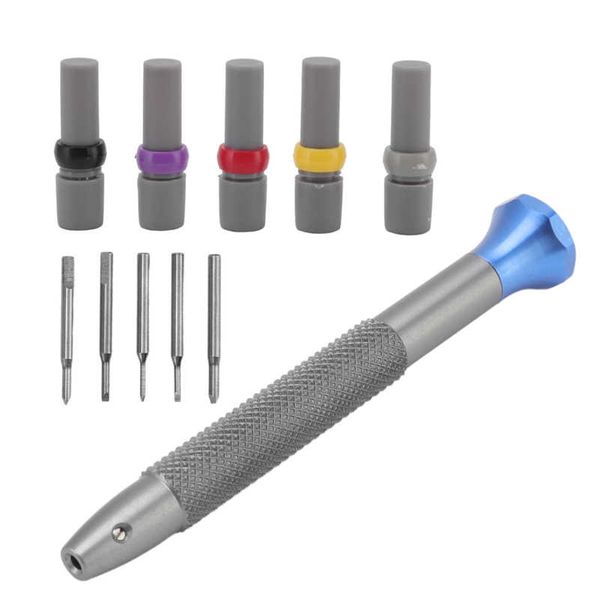 Reparaturwerkzeuge Kits Uhrenschraubendreher Professionelle tragbare Entfernung mit hoher Kohlenstoffstahlgurt mit 6 -pcs