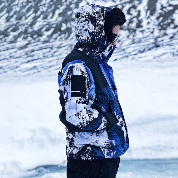 21FW Высококачественные горы парки с капюшоном пары пары мужчины женский хай-стрит, соответствующий повседневным исходу осенняя зима популярная классическая куртка Tjmjymf106