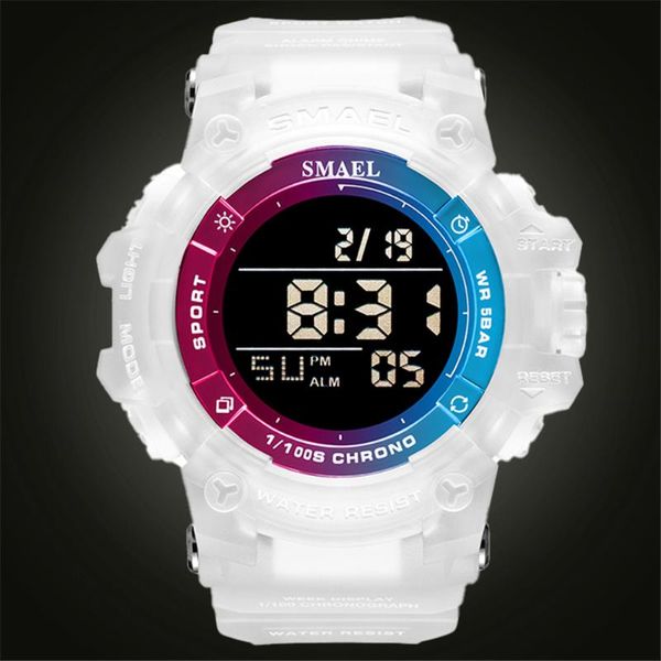 Нарученные часы спортивные часы водонепроницаемые Smael Watches Camouflage Case Chace Targe Spectwatch световые светодиодные цифровые наручные часы Quartz 2022wristwatc