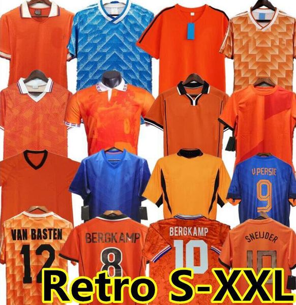 Camisas de futebol 1988 Retro Holanda Kits de futebol 2012 Gullit Van Basten 2010 2000 2002 1998 1994 90 92 Holanda camisas de futebol vintage Clássico 1996 Rijk