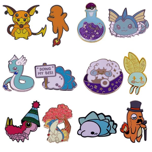 Alfinetes Broches Bonitos Crianças Moda Jóias Presente Elfin Hard Esmalte Coletar Anime Filmes Metal Desenhos Animados Broche Mochila Colar Lapela EmblemasPin