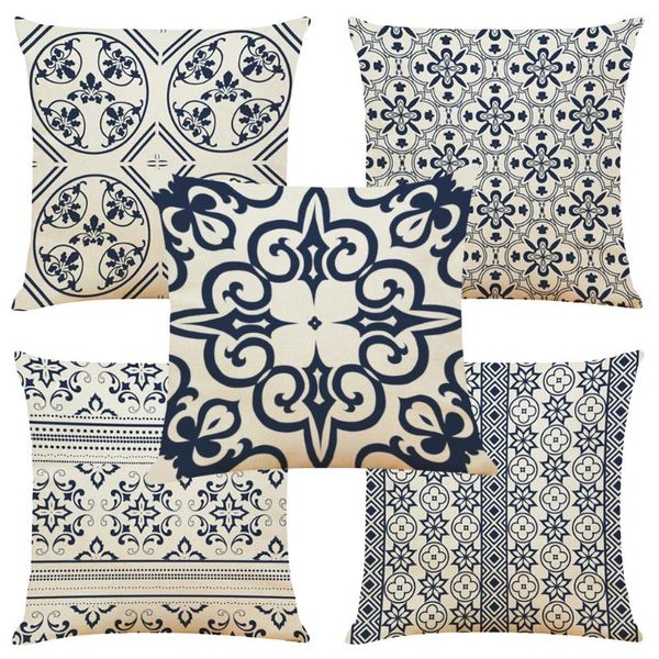 Almofada/travesseiro decorativo european flor de almofada de flor almofadas decorativas almofadas de assento de moda decoração de casa linho macio lanchone