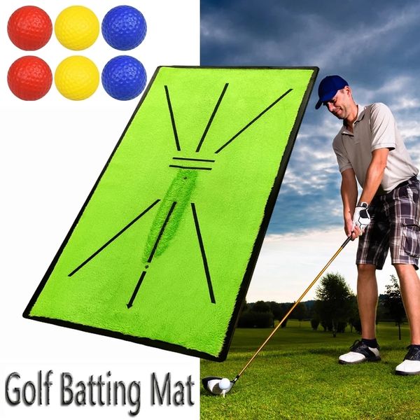 Golfschwung-Trainingsmatte, Schwungerkennung, Schlagmatte für drinnen und draußen, Golfspiel-Übungspad, Trainingshilfen
