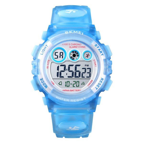 Orologio multifunzionale impermeabile per bambini colorato led luminoso trasparente orologio elettronico per studenti