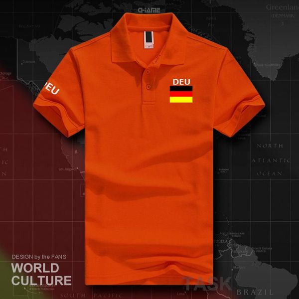 Männer Polos Deutschland Deutschland Hemden Männer Kurzarm Weiß Marken Gedruckt Für Land 2022 Baumwolle Nation Team Flagge FashionHerren männerHerren