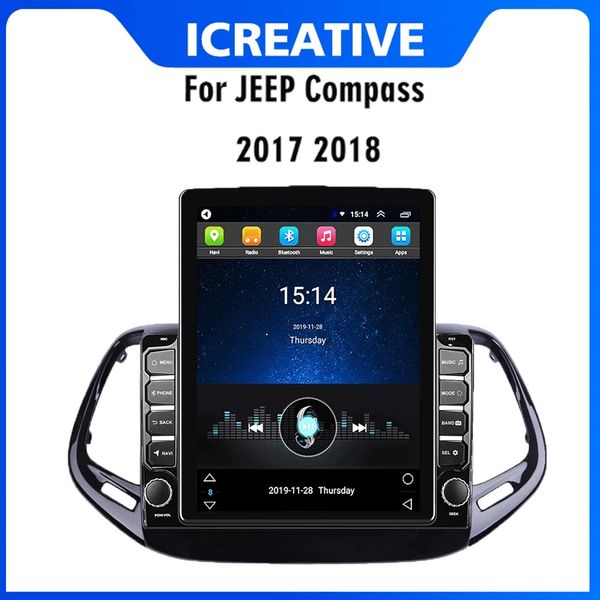 10.1 Zoll Android Car Video GPS Navigation Radio für 2017-Jeep Compass mit USB Mirror Link