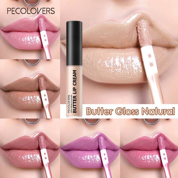 Lipgloss-Farben seidig, enthält Vitamine, langanhaltende Lipgloss-Butter, nährendes Make-up, Kosmetik, Lippen