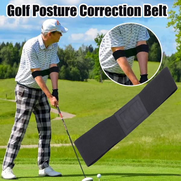 1Pc Golf Swing Training Aids Swing Correcting Arm Band Swing Trainer Straight Practice Golf Arm Bending Alarm Wrist Band