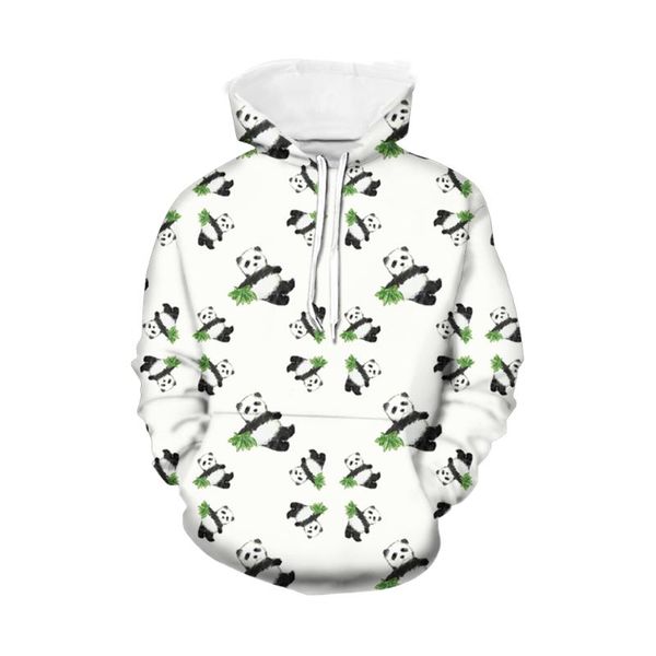 Herren Hoodies Sweatshirts Herren Lovely Catoon Panda Taschen Outwear Winter Frühling Warm Pullover Mantel Print Hoody Top BequemHerren