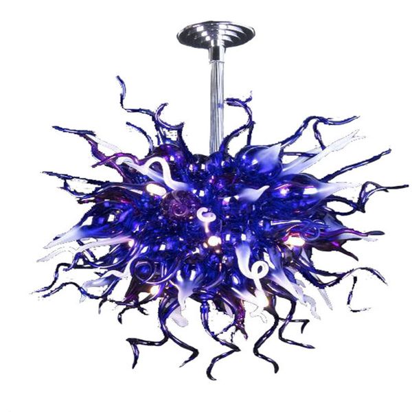 Lampade a sospensione soffiate a bocca al 100% CE Certificazione UL Vetro borosilicato stile Murano Dale Chihuly Art Design a forma di palla Apparecchi di illuminazione Lampadari