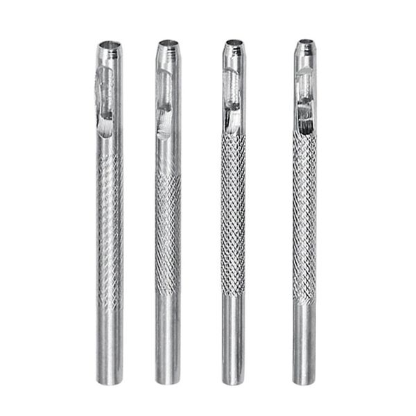 Professionelle Handwerkzeug-Sets, Leder-Lochschneider, 2,5–4 mm, hohles Set für die Herstellung runder Werkzeuge, Uhrenarmbänder, Gürtel, SteelProfessional