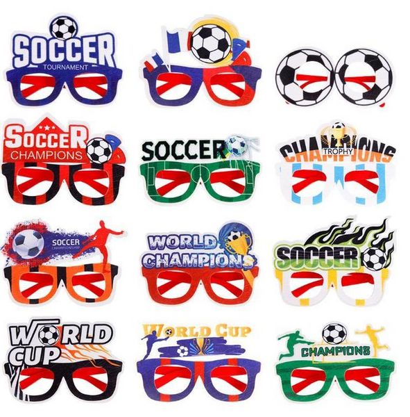 DHL Fashion Party Occhiali Soccer Cheer Football Collectible Decoration Fan Supplies 916