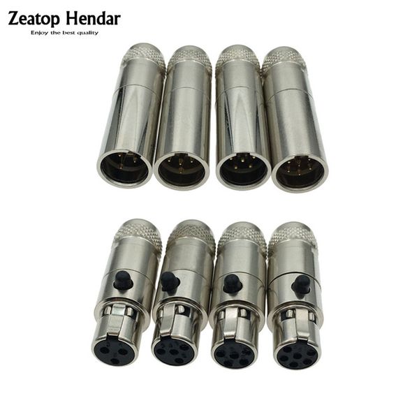 Anderes Beleuchtungszubehör 1 Stück Metall Mini XLR 3 4 5 6 Pin Buchse Stecker / Stecker Jack Kleiner Audio-Mikrofon-Anschluss DIY MIC für Kabellöten