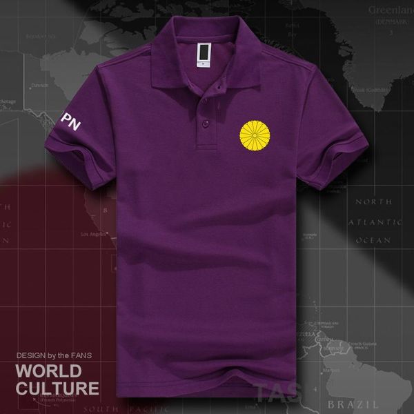 Herren Polos Japan JPN Shirts Männer Kurzarm Weiß Marken Gedruckt Für Land 2022 Baumwolle Nation Emblem ModeHerren MännerHerren