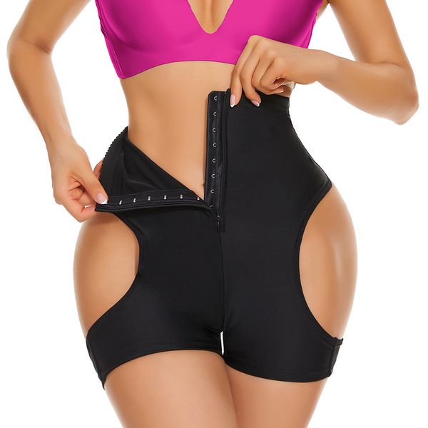 Mutandine aperte per il sollevamento del culo per le donne Dimagrimento Body Shaper Controllo della pancia Tirando la biancheria intima Enhacer dell'anca Culo grosso Mutandine push-up con gancio Zipe