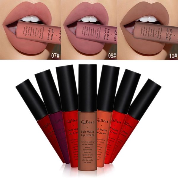 Brand Lip Gloss 34 Cores Red Lips Lips Lipstick Matte Torno Líquido Cosmético Nude Velvet MakeuPliplip