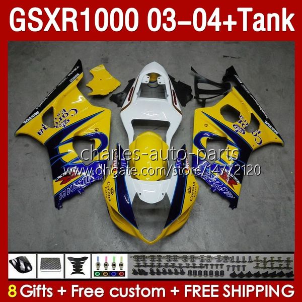 OEM-Verkleidungen Tank für Suzuki GSXR-1000 K 3 GSX R1000 GSXR 1000 CC 03-04 BODE 147NO