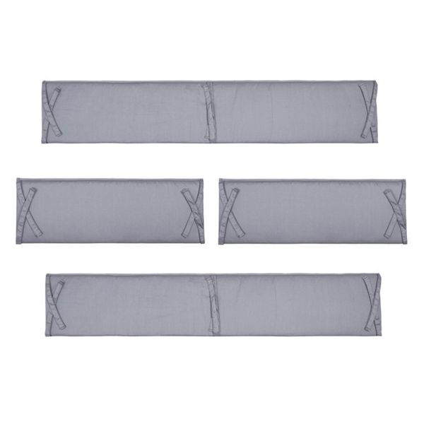 Rails 4pcs/Set für Jungen Mädchen Baby Crib Stoßstange Wachpolster Kindergarten Home Schlafzimmer Anti-Kollisionsbett Liner Beschützer Abnehmbar waschbar 220826