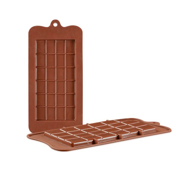 24 grades ret￢ngulo silicone molde bolo de chocolate alimento alimento diy cozimento